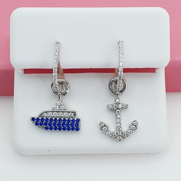 "925 Sterling Silver Cubic Zirconia Earrings, U19254700 - Picture 11 of 11